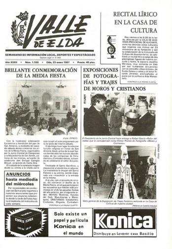 N&uacute;mero 1.558 - 23 de enero de 1987