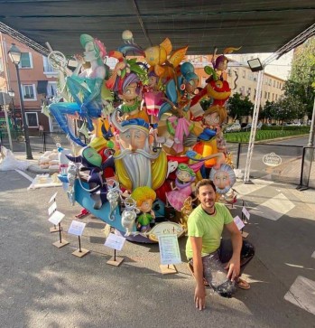 El artista eldense Ra&uacute;l Garc&iacute;a Pertusa, primer premio infantil en las Fallas de Valencia