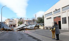 El viento arranca el tejado de la iglesia San Jos&eacute; Obrero