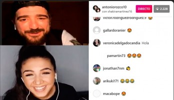 Shakira Mart&iacute;nez hace un directo con Antonio Orozco