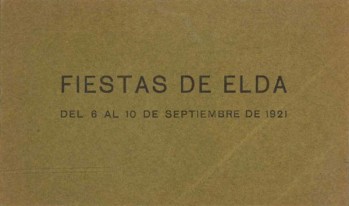 Programa Fiestas Mayores 1921