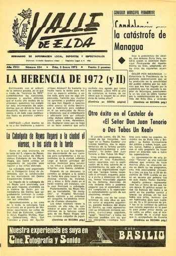 N&uacute;mero 0854 - 5 de enero de 1973