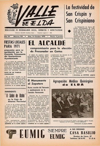 N&uacute;mero 0739 - 24 de octubre de 1970