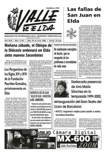 N&uacute;mero 2.157 - 25 de junio de 1999
