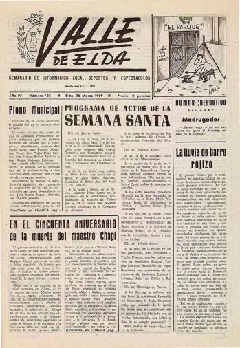 N&uacute;mero 0135 - 26 de marzo de 1959