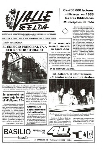 N&uacute;mero 1.658 - 17 de febrero de 1989