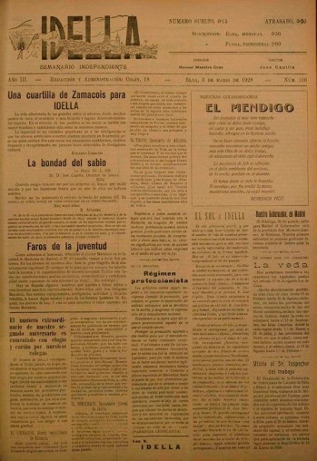 Idella n&ordm; 106 - A&ntilde;o 1928