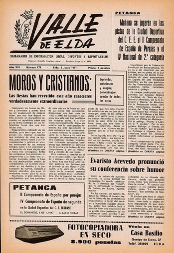 N&uacute;mero 0771 - 5 de junio de 1971