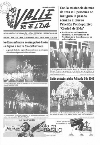 N&uacute;mero 2.259 - 14 de septiembre de 2001