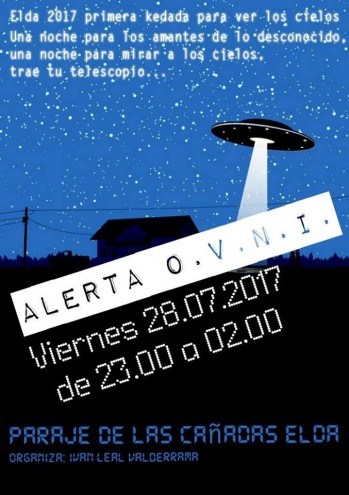 El Paraje de las Ca&ntilde;adas acoge hoy la primera quedada OVNI de Elda