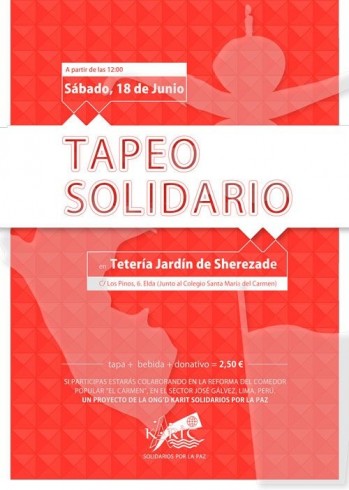 La ONG Karit Solidarios organiza su segundo tapeo para recaudar fondos para un comedor social en Per&uacute;