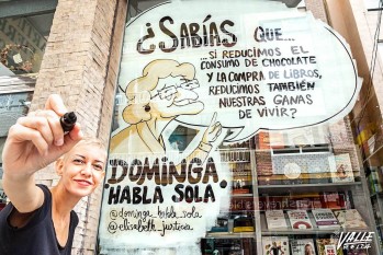 TVE grabar&aacute; hoy la firma de libros de la eldense Elisabeth Justicia en Mart&iacute;n Fierro