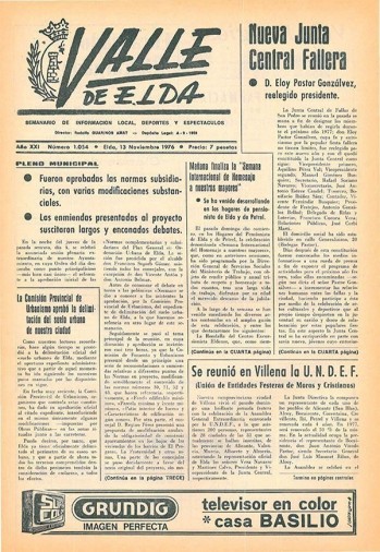 N&uacute;mero 1.054 - 13 de noviembre de 1976