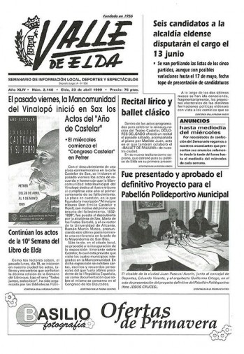 N&uacute;mero 2.148 - 23 de abril de 1999