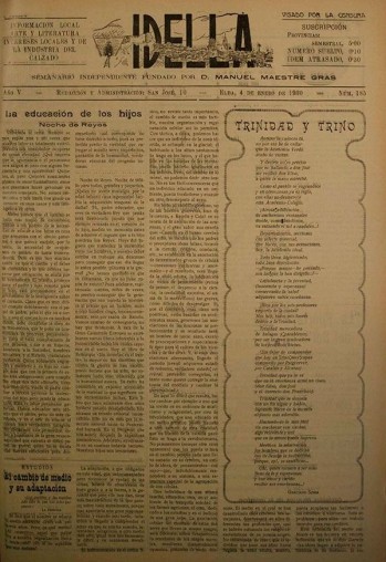 Idella n&ordm; 185 - A&ntilde;o 1930