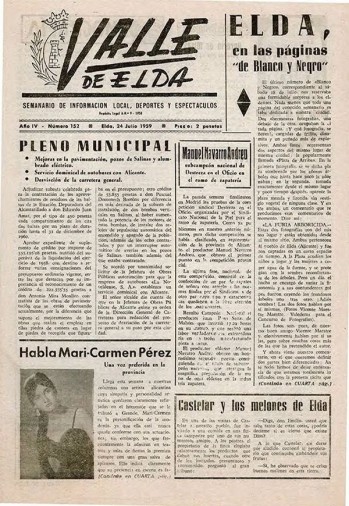 N&uacute;mero 0152 - 24 de julio de 1959
