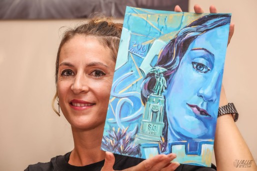 La artista Ana Ort&iacute;n dise&ntilde;a la portada del n&uacute;mero de Fiestas Mayores de Valle de Elda