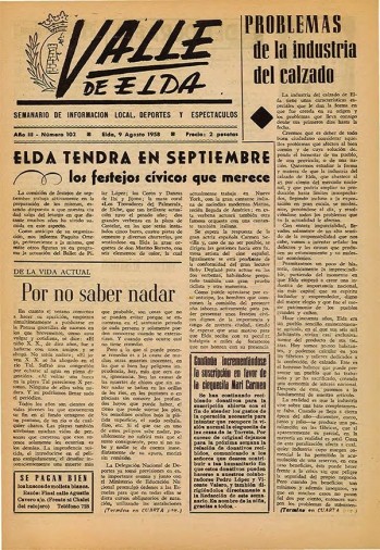 N&uacute;mero 0102 - 9 de agosto de 1958
