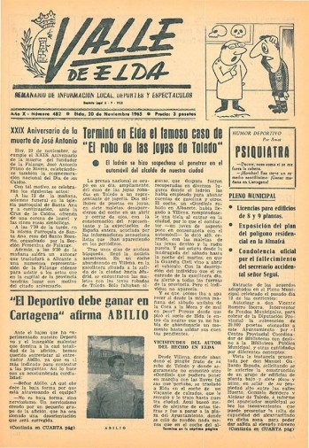 N&uacute;mero 0482 - 20 de noviembre de 1965