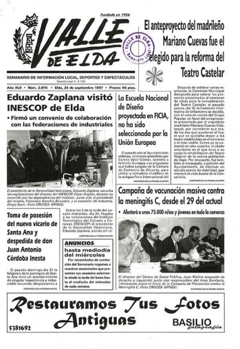 N&uacute;mero 2.070 - 26 de septiembre de 1997