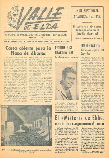N&uacute;mero 0468 - 14 de agosto de 1965