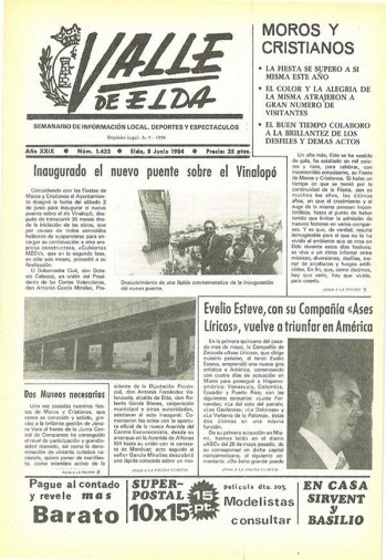 N&uacute;mero 1.433 - 8 de junio de 1984
