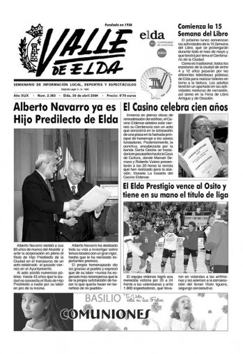 N&uacute;mero 2.383 - 30 de abril de 2004