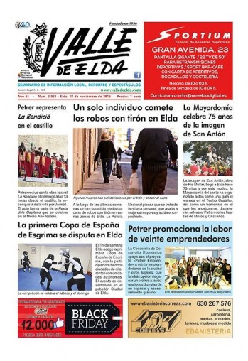 N&uacute;mero 2.921 - 18 de noviembre de 2016