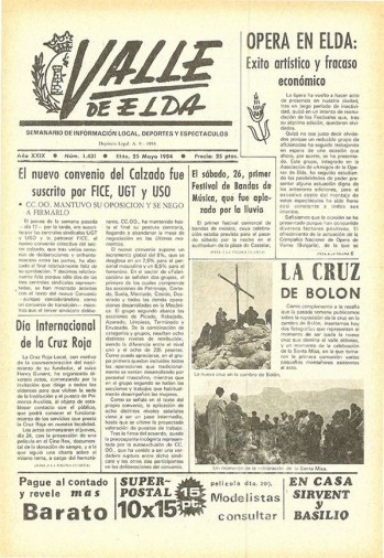 N&uacute;mero 1.431 - 25 de mayo de 1984