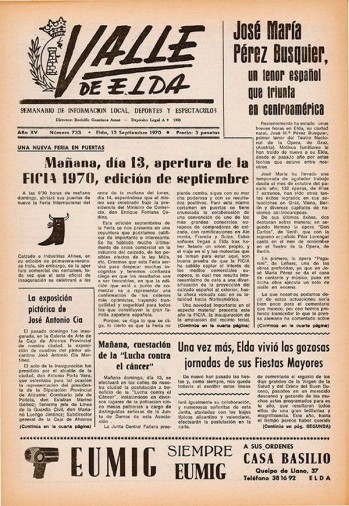 N&uacute;mero 0733 - 12 de septiembre de 1970