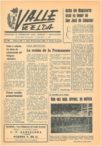 N&uacute;mero 0640 - 30 de noviembre de 1968