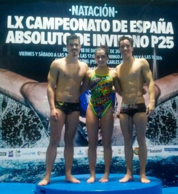 Tres nadadores eldenses destacan en el 60&ordm; Campeonato de Espa&ntilde;a de Invierno
