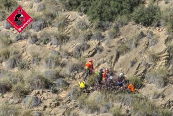 Un fallecido mientras hacia parapente sobre la monta&ntilde;a El Palomaret en Petrer