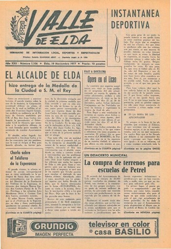 N&uacute;mero 1.106 - 19 de noviembre de 1977
