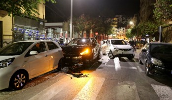 Cuatro heridos y cinco coches implicados en un choque en Padre Manj&oacute;n