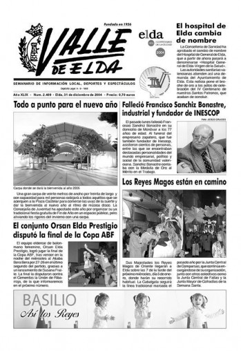 N&uacute;mero 2.409 - 31 de diciembre de 2004