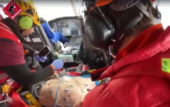 Evac&uacute;an a un hombre en helic&oacute;ptero tras sufrir un infarto en L'Avaiol de Petrer