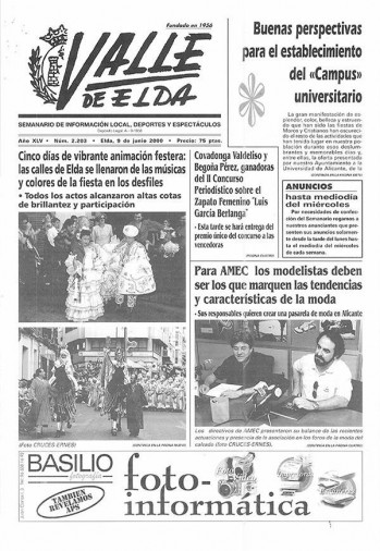 N&uacute;mero 2.203 - 9 de junio de 2000