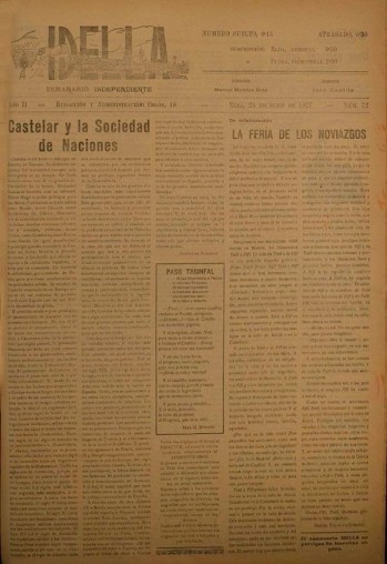 Idella n&ordm; 072 - A&ntilde;o 1927