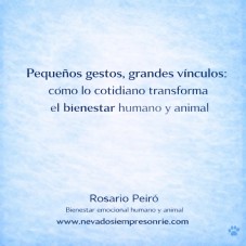 Peque&ntilde;os gestos, grandes v&iacute;nculos: c&oacute;mo lo cotidiano transforma el bienestar humano y animal