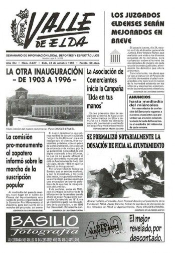 N&uacute;mero 2.027 - 31 de octubre de 1996
