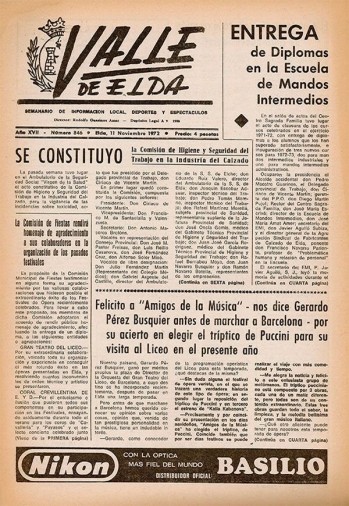 N&uacute;mero 0846 - 11 de noviembre de 1972