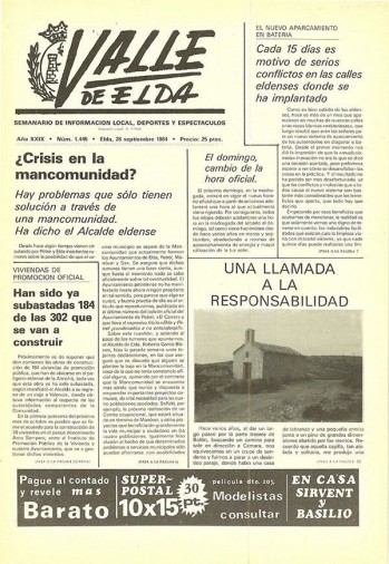 N&uacute;mero 1.445 - 28 de septiembre de 1984