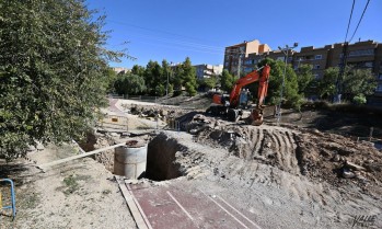 Reparan el socav&oacute;n del carril bici en los Jardines del Vinalop&oacute;