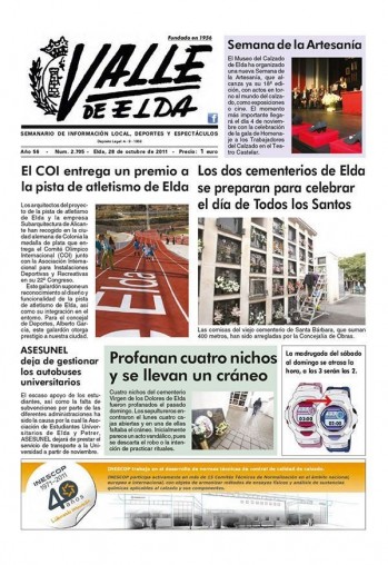 N&uacute;mero 2.705 - 28 de octubre de 2011