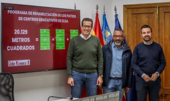 Elda aprueba la mejora de los patios escolares por 1,5 millones de euros