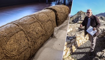 Antonio Poveda considera que la columna hallada en Petrer podr&iacute;a pertenecer a El Monastil