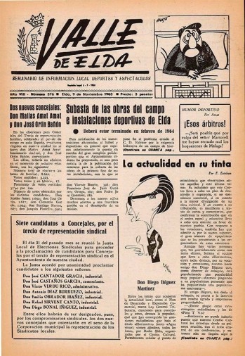 N&uacute;mero 0376 - 9 de noviembre de 1963