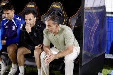 Javi Calleja: "Estamos muy contentos porque nos merec&iacute;amos una victoria as&iacute;"