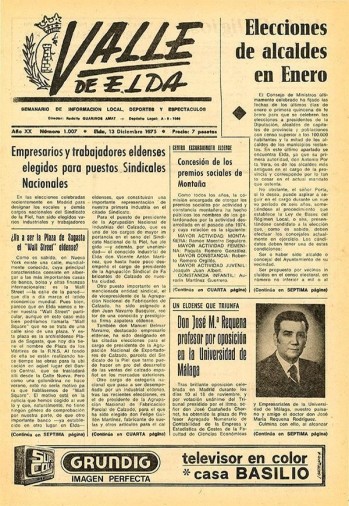N&uacute;mero 1.007 - 13 de diciembre de 1975